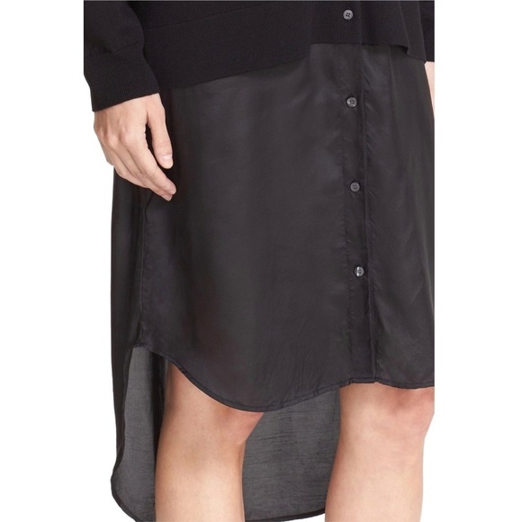 NWT Alexander Wang Cardigan V Merino Wool Black  M - Picture 6 of 7